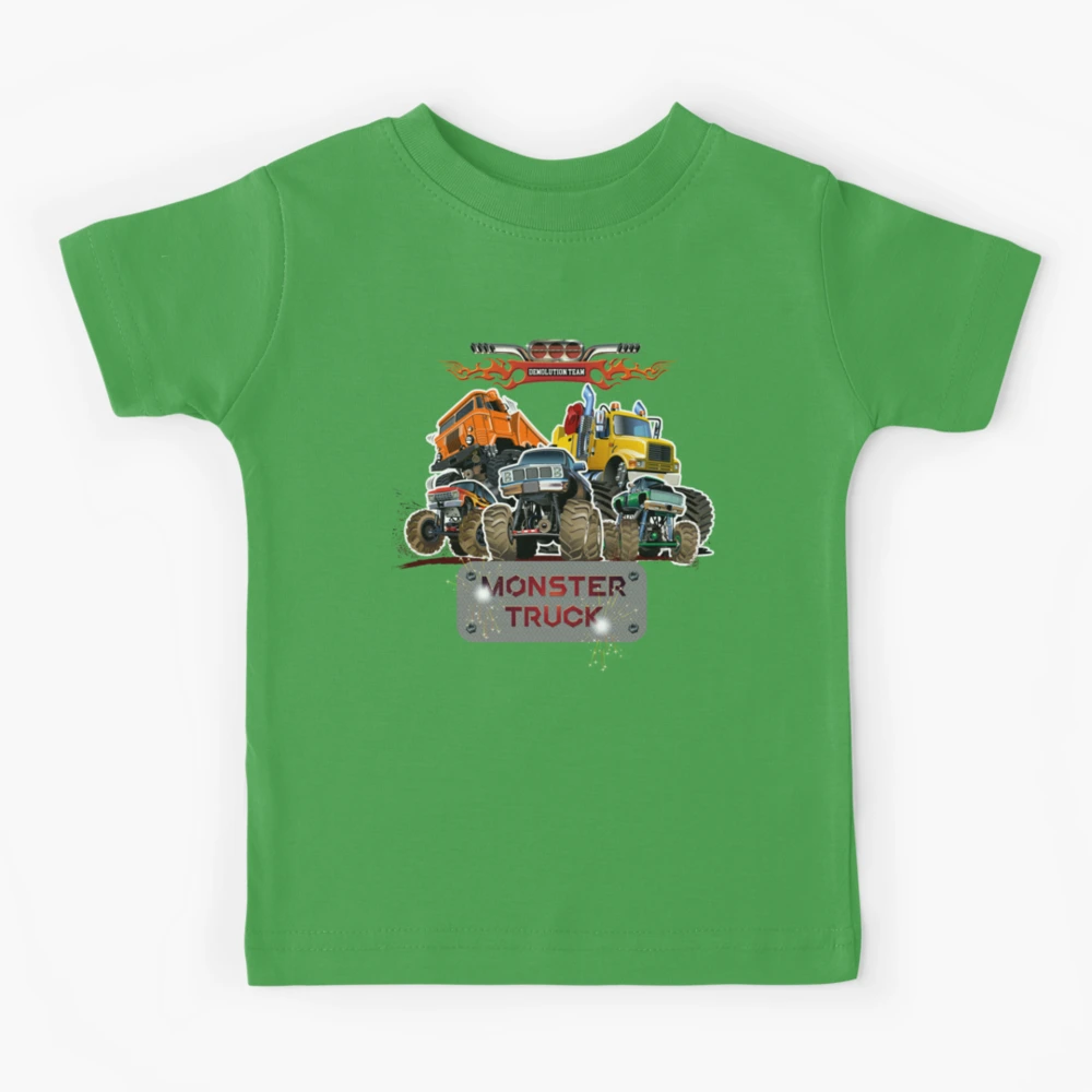 Lift-the-Flap T-shirt - Green Pepper Monster Truck