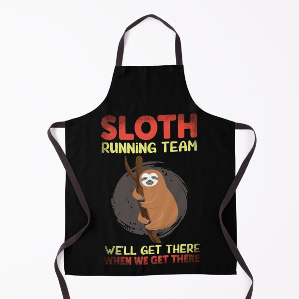 Item preview, Vintage Retro Sloth Running Team We'll Get There When We Get There designed and sold by motivationaltee.