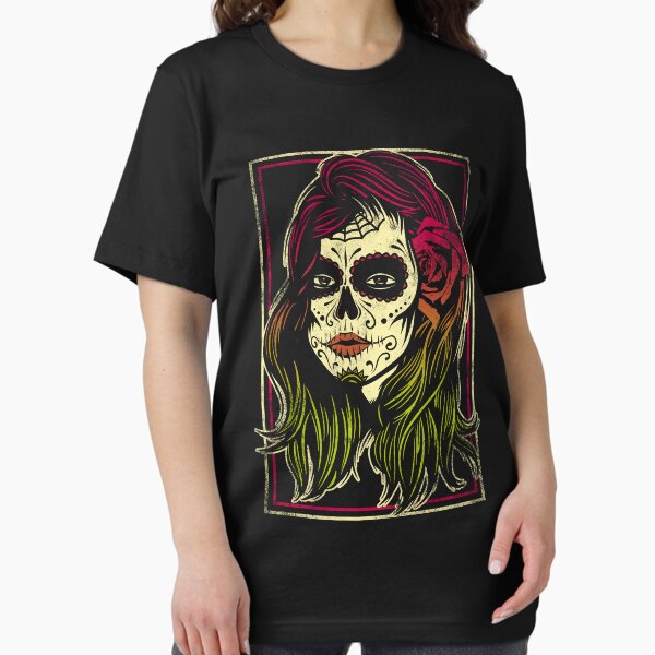 Item preview, Day of the Dead - Mexico - Girl with skull mask designed and sold by Mila1946.