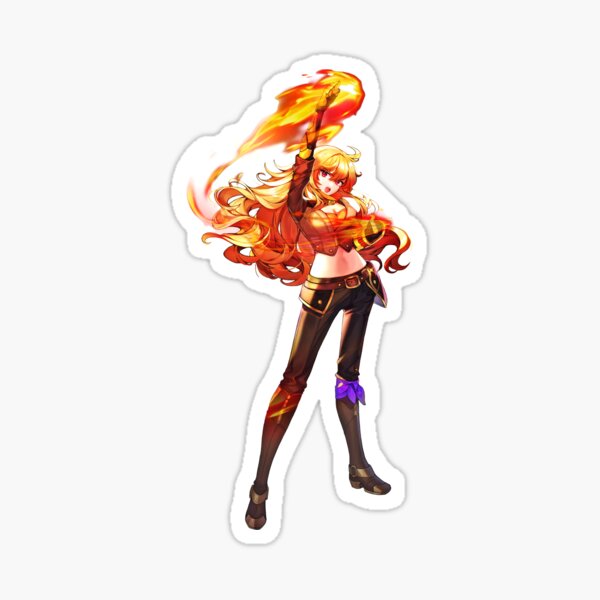 Item preview, Rwby Yang Xiao Long Sticker  designed and sold by queenzoid.
