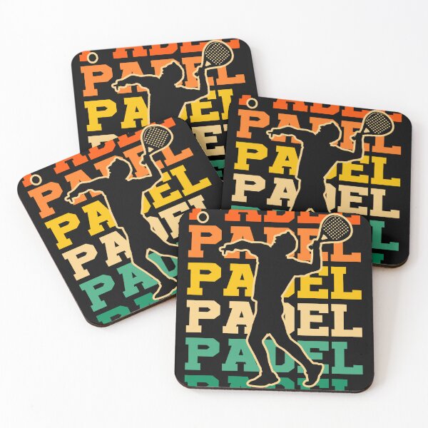 Item preview, Retro padel player smashing in front of net on padel field designed and sold by Cedinho.
