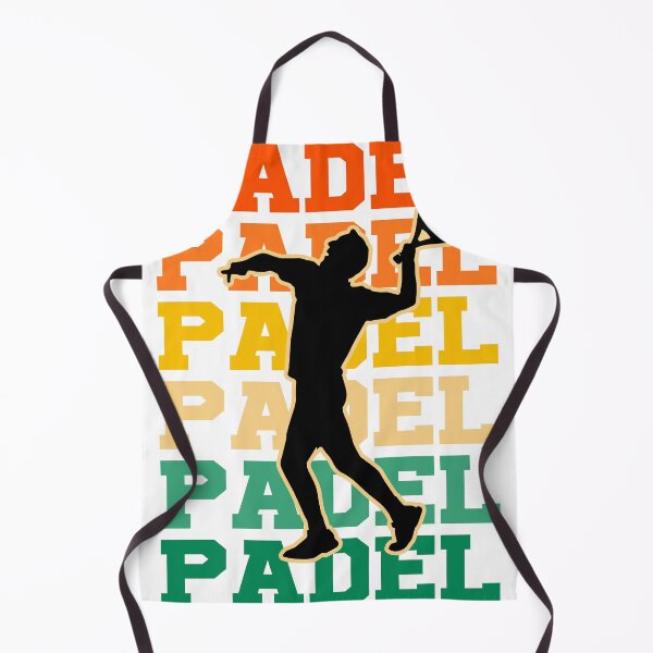 Item preview, Retro padel player smashing in front of net on padel field designed and sold by Cedinho.