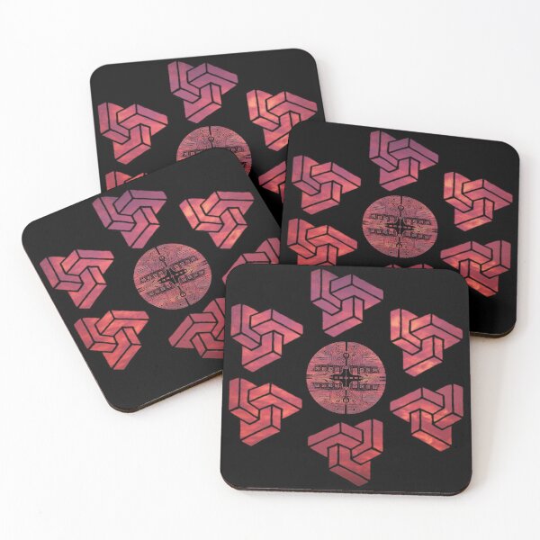 Item preview, Red Sky Cuboid Alignment designed and sold by createVisions.