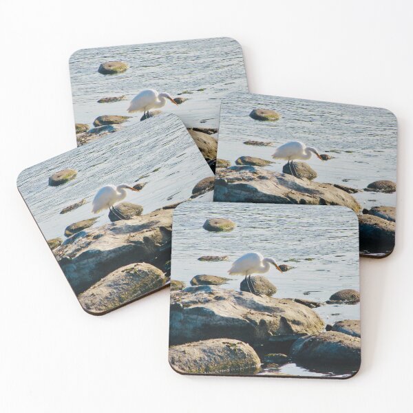 Item preview, Egret on the Rocks designed and sold by Shulie1.