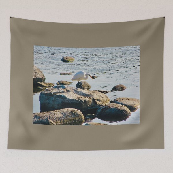 Item preview, Egret on the Rocks designed and sold by Shulie1.