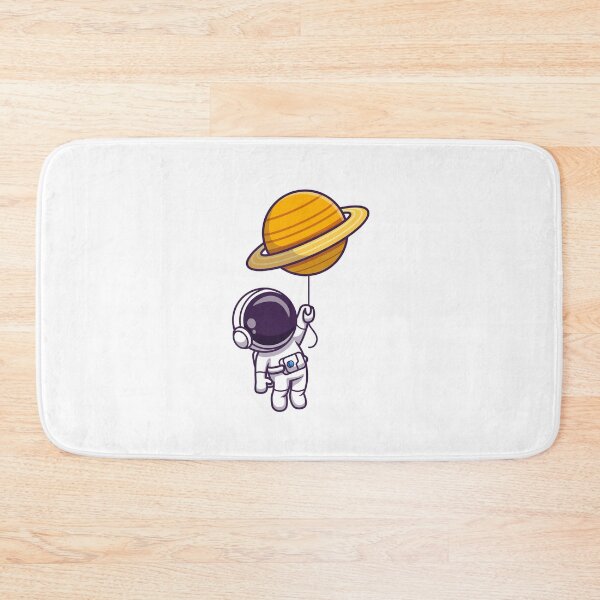 Item preview, Cute Astronaut Floating With Planet Balloon In Space designed and sold by MoaaStore.