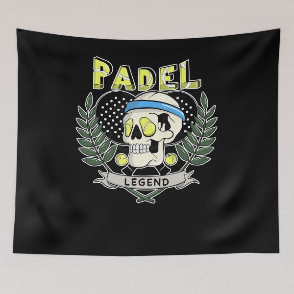 Item preview, Padel legend skull with padel tennis balls as eyes designed and sold by Cedinho.