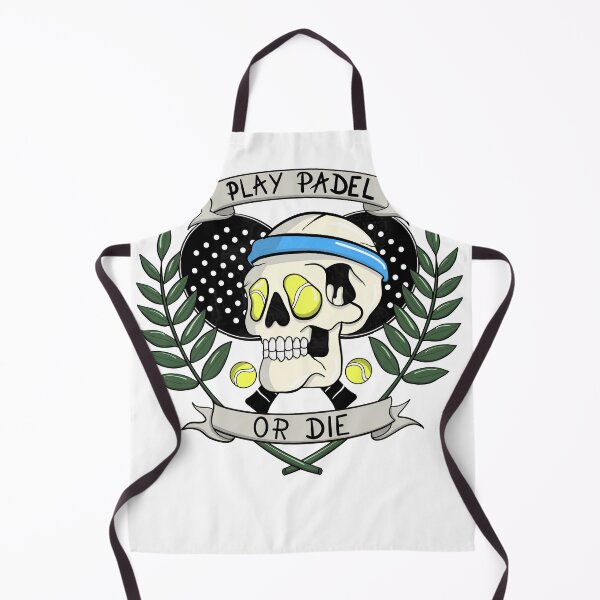 Item preview, Play Padel Or Die cool padel skull balls as eyes designed and sold by Cedinho.