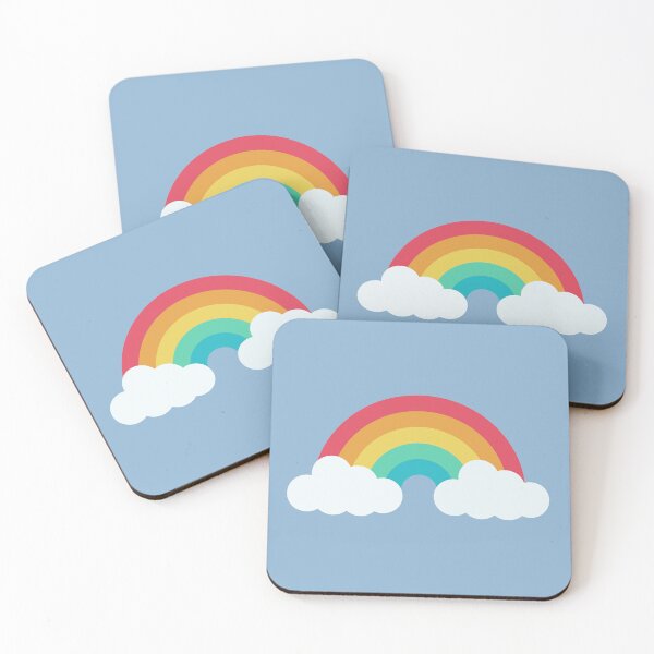 Item preview, Rainbow and clouds in sky design for kids, children and babies designed and sold by Opalaeo.