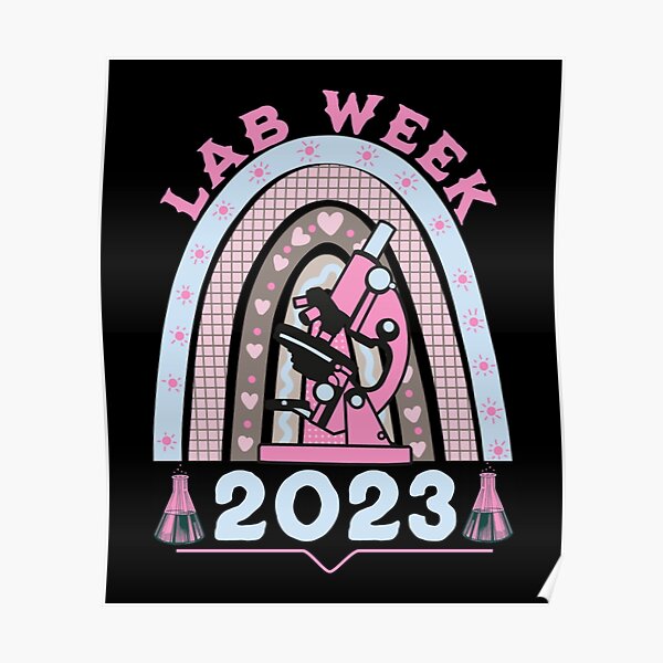 "RAINBOW LAB WEEK 2023 LABORATORY TECH FUNNY TECHNOLOGIST" Poster for