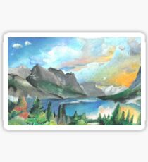 Montana landscape Sticker