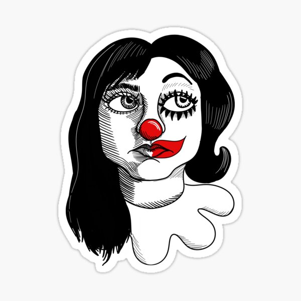 Black & White Eyes Stickers: ClownAntics.com  Eye stickers, Cartoon eyes,  Doll face paint