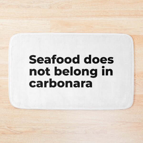 Item preview, Seafood does not belong in carbonara - BLACK designed and sold by emdesign10.