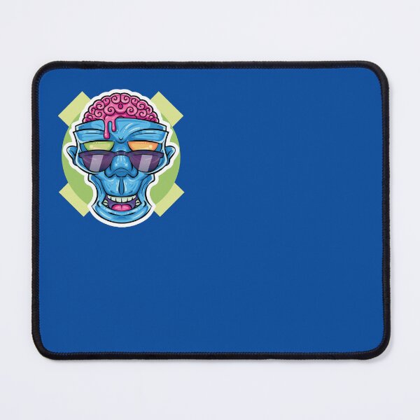 Item preview, Zombie wearing glasses - Cool Zombie with a melting brain. designed and sold by YABODesigns.