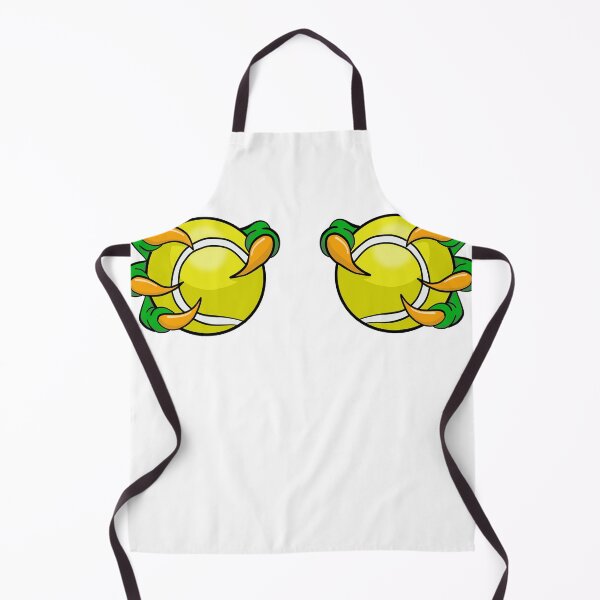 Item preview, Two padel tennis balls on chest held by dino hands designed and sold by Cedinho.