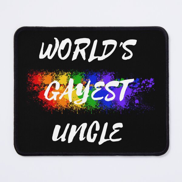 Item preview, World's Gayest Uncle Color Splash For Pride Month In Black designed and sold by LuckyKermit.