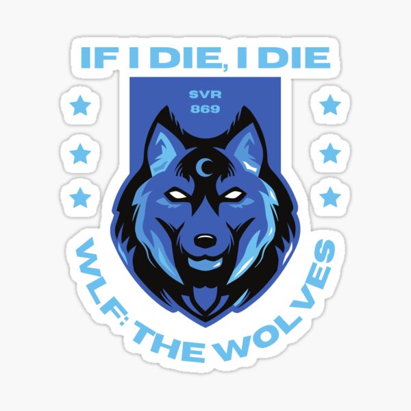 "WLF THE WOLVES" Sticker for Sale by WodensSkadi Redbubble