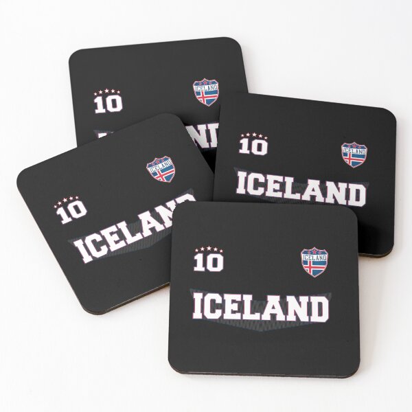 Item preview, Iceland Soccer Shirt With Flag Shield And Number 10 Essential T-Shirt designed and sold by opheimbyrneh.
