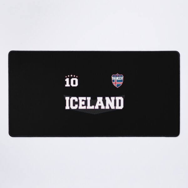 Item preview, Iceland Soccer Shirt With Flag Shield And Number 10 Essential T-Shirt designed and sold by opheimbyrneh.