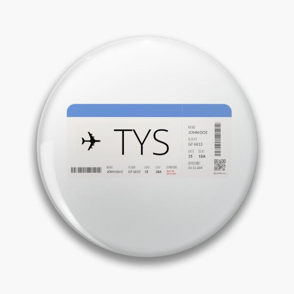 Item preview, Plane Ticket Knoxville Aiport designed and sold by ILoveKnox.
