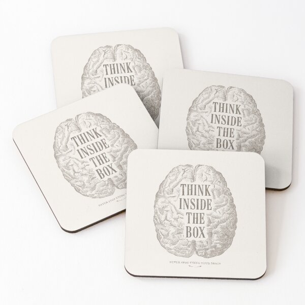 Item preview, Think Inside the Box Brain designed and sold by Geek Updated.
