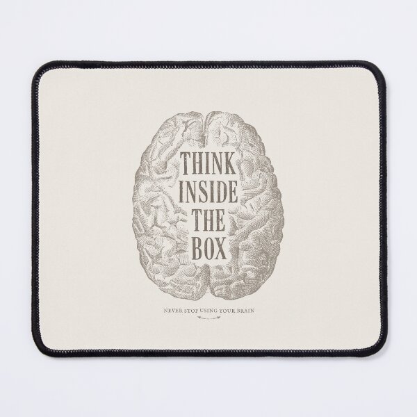 Item preview, Think Inside the Box Brain designed and sold by Geek Updated.
