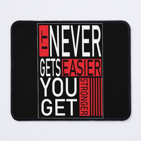 Item preview, 2 it never get easier you get stronger designed and sold by StudentLuxLife.