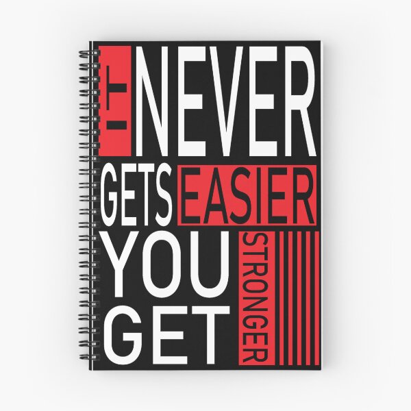 Item preview, 2 it never get easier you get stronger designed and sold by StudentLuxLife.
