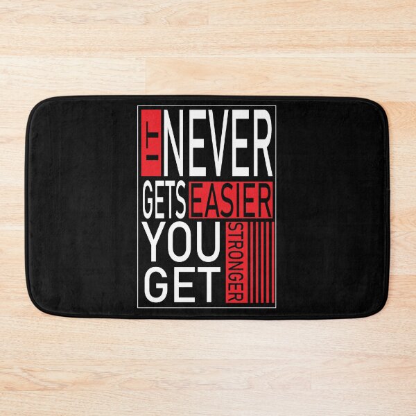 Item preview, 2 it never get easier you get stronger designed and sold by StudentLuxLife.