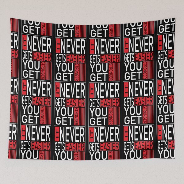 Item preview, 2 it never get easier you get stronger designed and sold by StudentLuxLife.