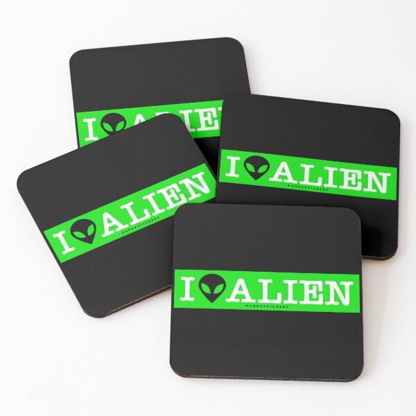 Item preview, Signal - I love Alien Green designed and sold by AreaStickers.