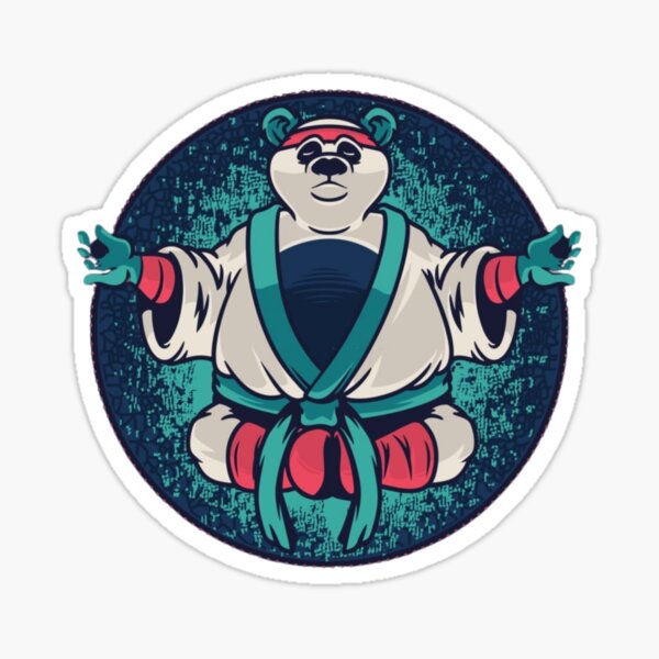 Panda Meditation Stickers for Sale