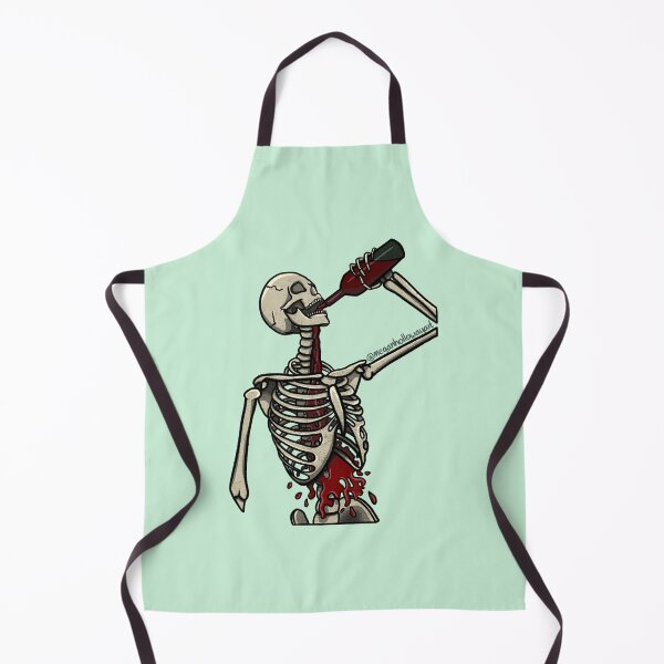 Item preview, Drunk Skeleton designed and sold by Megan Holloway Art.