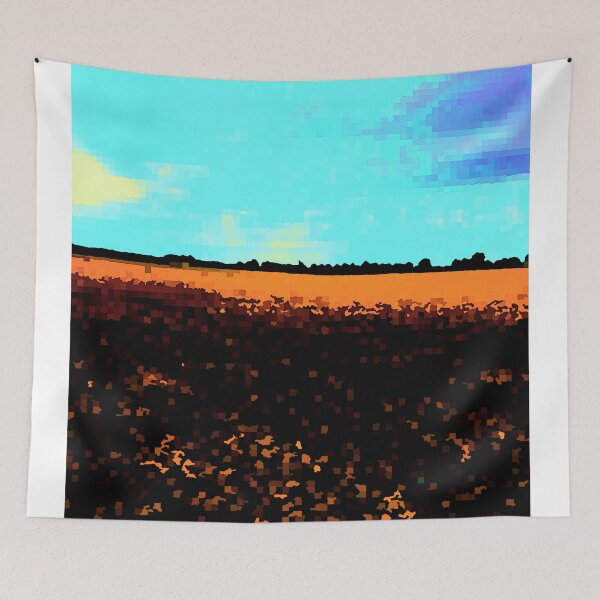 Item preview, funky pixel landscape designed and sold by Fuzzyart1977.