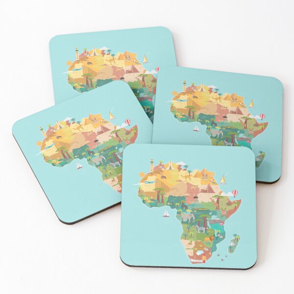 Item preview, Cartoon Map of Africa designed and sold by Antikwar.