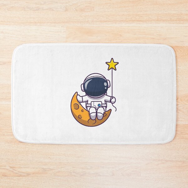Item preview, Cute Astronaut Sitting On Moon With Star designed and sold by MoaaStore.