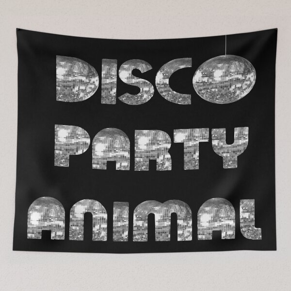 Item preview, Disco Party Animal 1970s Silver  designed and sold by Deborah Camp.