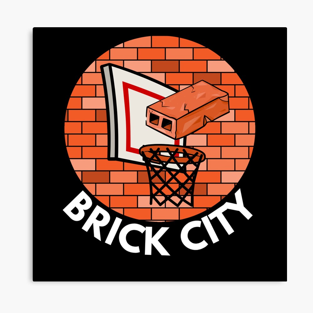 Copy of Brick City Funny Basketball Logo Photographic Print