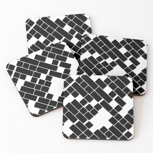 Item preview, Black and white Geometric rectangle square pattern  designed and sold by TipTopTapo.