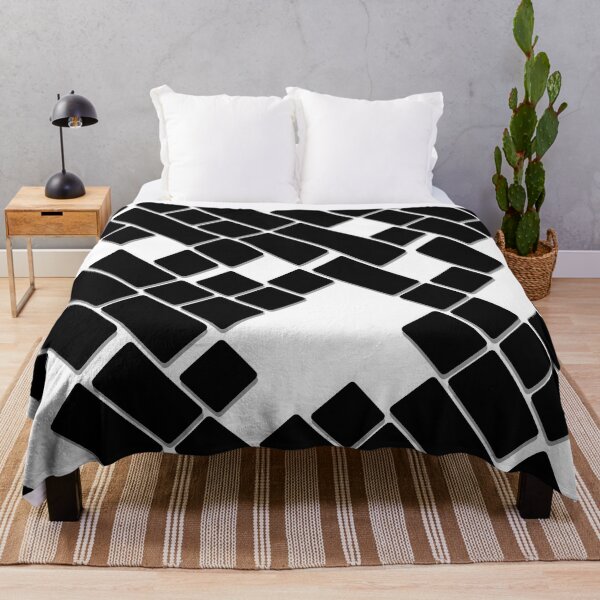 Item preview, Black and white Geometric rectangle square pattern designed and sold by TipTopTapo.