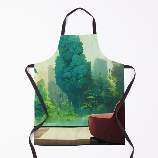 Aperçu de l'œuvre Chambre Vitrée Avec Vue Sur La Nature créée et vendue par FantasyAI.