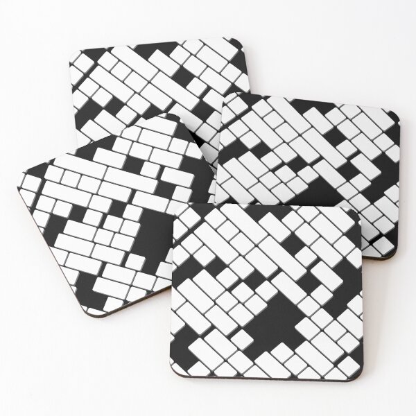 Item preview, Black and white Geometric rectangle square pattern  designed and sold by TipTopTapo.