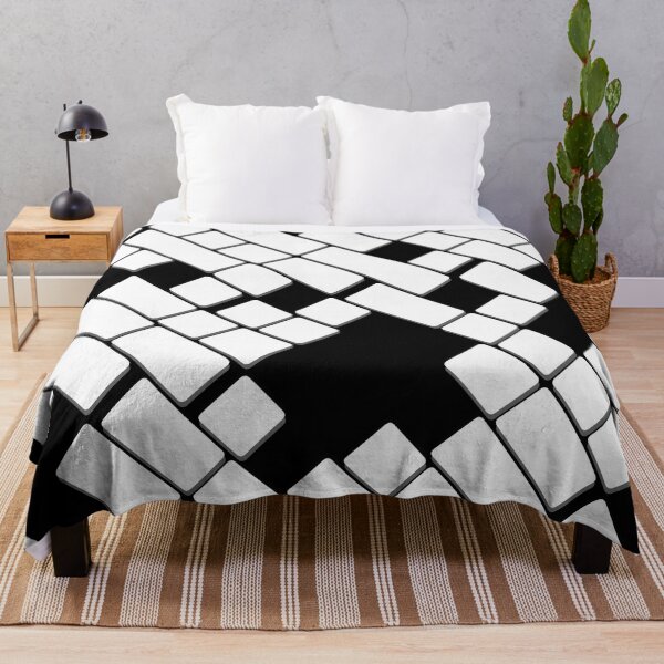 Item preview, Black and white Geometric rectangle square pattern designed and sold by TipTopTapo.