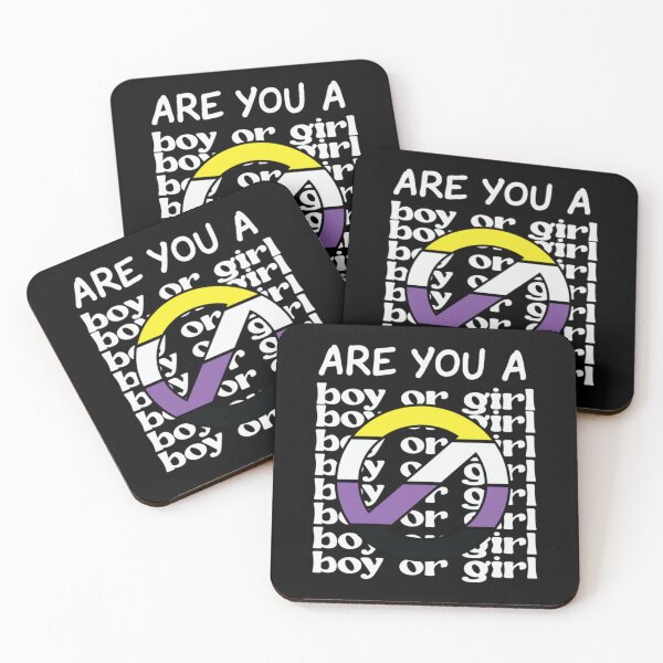 Item preview, Nonbinary Pride Flag Are You Boy or Girl  2022 designed and sold by SCayson.