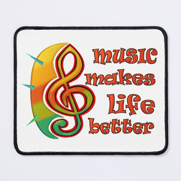 Item preview, MUSIC MAKES LIFE BETTER designed and sold by CoolDoodles.