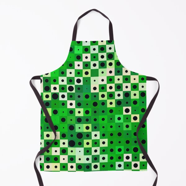 Item preview, abstract green pattern with monochrome geometric shapes designed and sold by siwabudda.