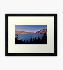 Sunset over Lake Wakatipu .2 Framed Print