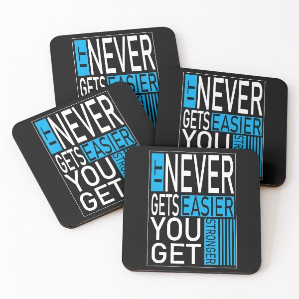 Item preview, 5 it never get easier you get stronger designed and sold by StudentLuxLife.