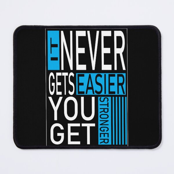 Item preview, 5 it never get easier you get stronger designed and sold by StudentLuxLife.