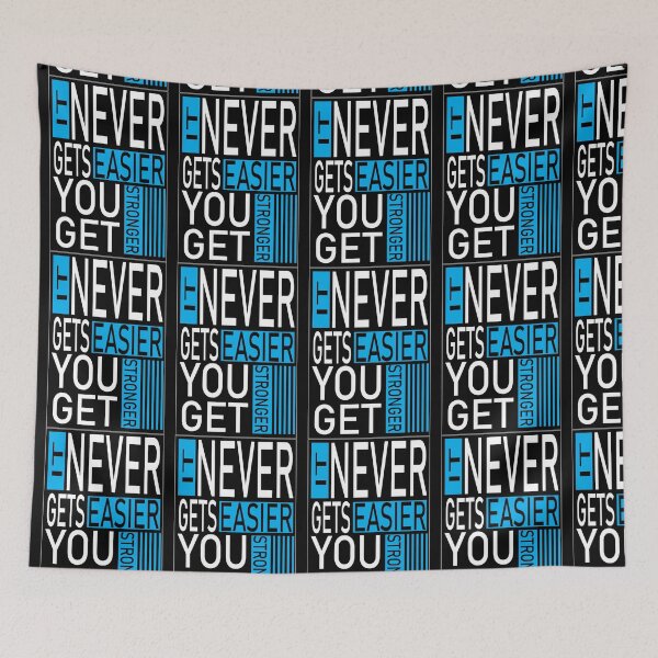 Item preview, 5 it never get easier you get stronger designed and sold by StudentLuxLife.